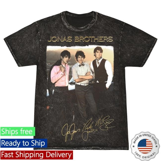 Official Jonas Brothers Merch Store Jonas Brothers Vintage Sunset Photo Popover Shirt JonasBrothers