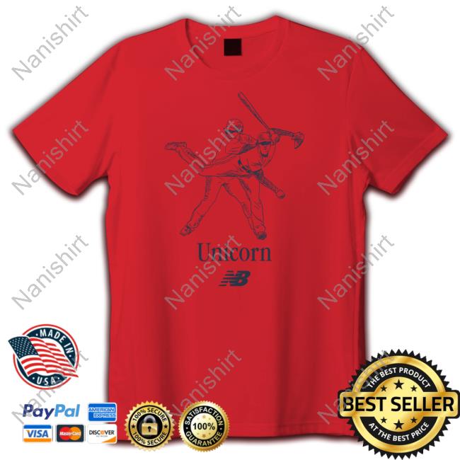 Official New Balance Merch Shohei Ohtani Unicorn Red T Shirts