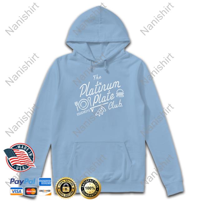 Official Doughboys Merch Platinum Plate Club Tee Shirt