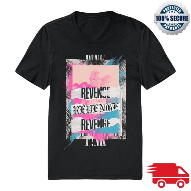 Official Pink Merch Apparel Pink Spage Revenge Collage Popover Shirt P!nk Alecia Beth Moore
