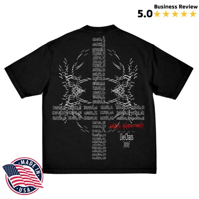Official Ken Carson Merch Store Shop Ken Carson Chaos Error Black T Shirt KenCarson