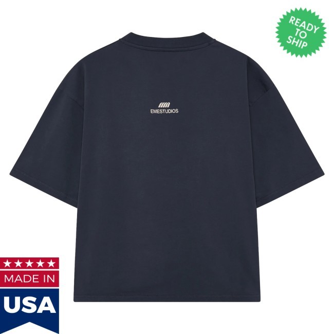 Emestudios Crown Navy Oversized Tee Shirt