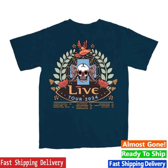 Live Skull Moth Tour Short Sleeve Shirt