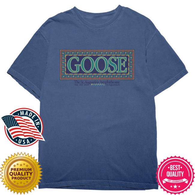 Official Goose The Band Merch St. Augustine - November 2024 Event Tee Goosetheband