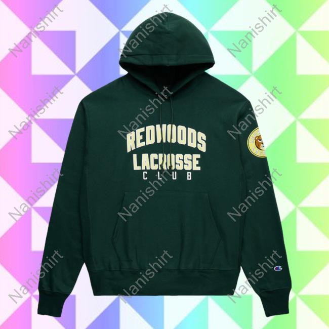Official Premier Lacrosse League Shop Champion Redwoods Lacrosse Throwback Reverse Weave Crewneck Sweatshirt Dark Green