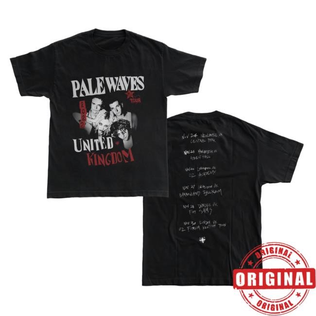 Pale Waves - Pale Waves UK Tour Shirt Dirty Hit.