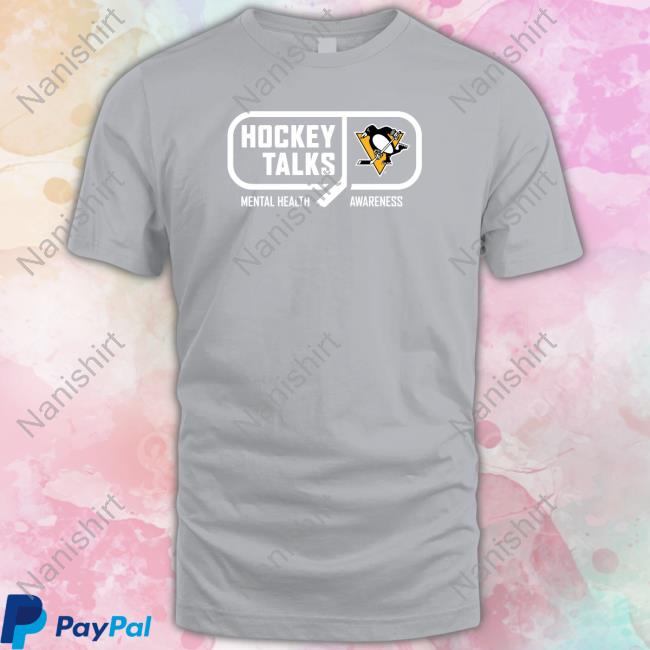 Hockey Talks Mental Health Awareness Pittsburgh Hooded Sweatshirt