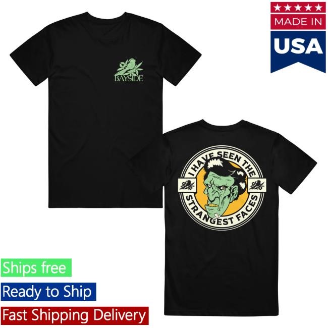 Official Bayside Merch Shop Strangest Faces Shirt Bayside