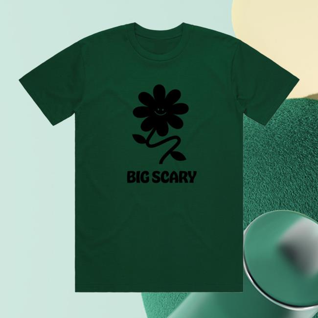 Big Scary Merch Store | Daisy Stem Tshirt - Emerald