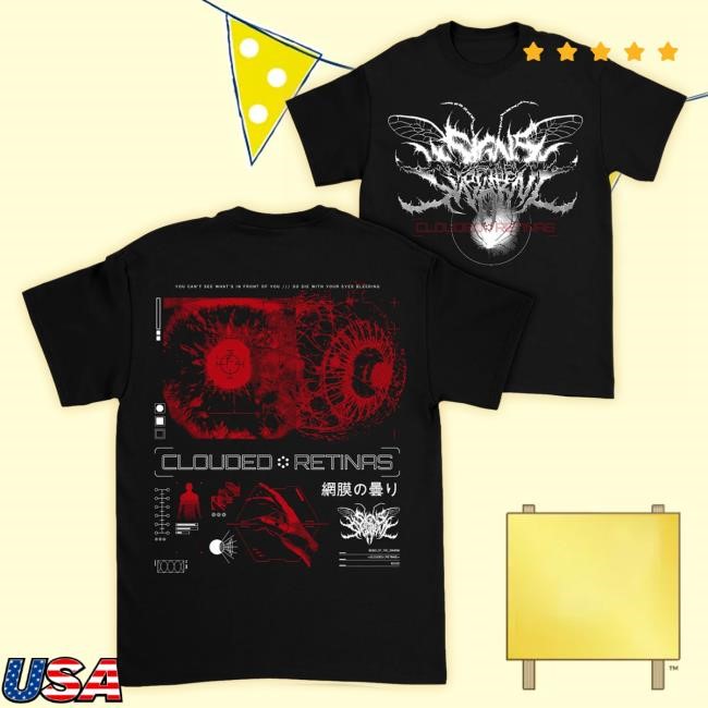 Official Indie Merch Store Signs Of The Swarm Clouded Retinas Tshirt IndieMerchStore