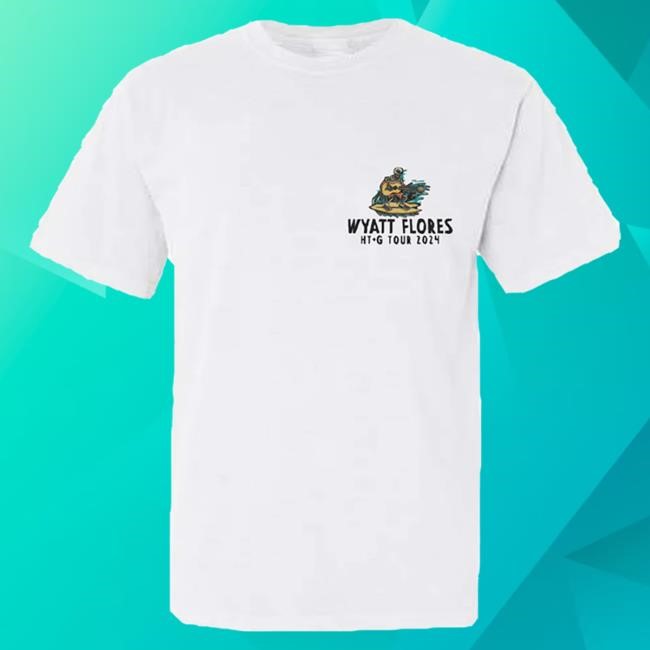 Official Wyatt Flores Merch Shop Wyatt Flores Surfing Skeleton Ht&G Tour Long Sleeve Shirt