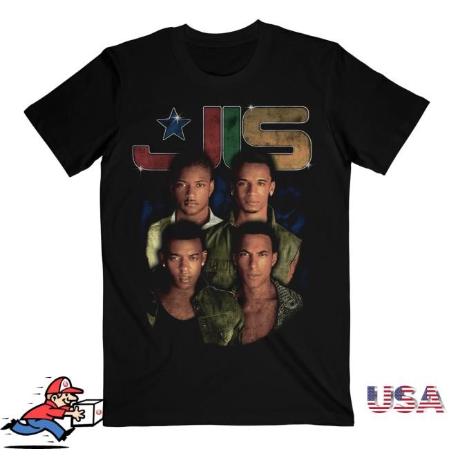Retro Colour Logo Black Tee Shirt – JLS Merch