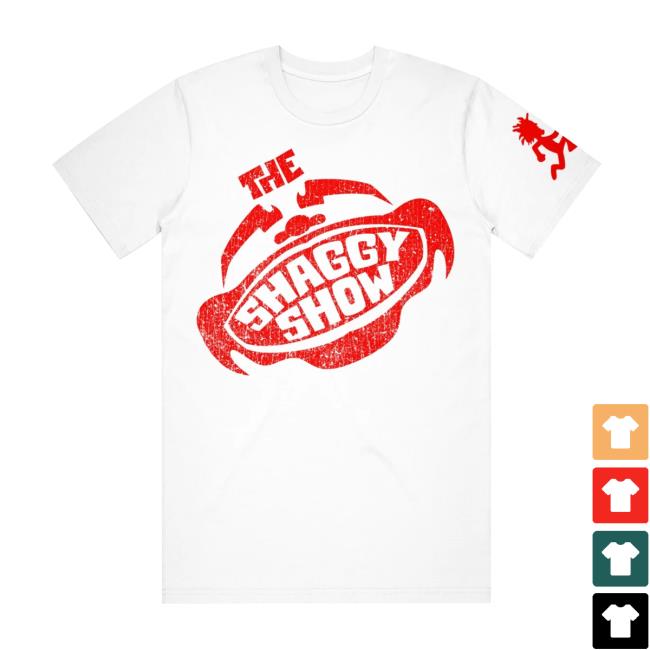 The Shaggy Show Logo White - T Shirt