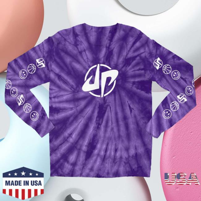 Official Dude Perfect Merch Store Shop Triple Double Tie Dye Long Sleeve Tshirt Purple DudePerfect