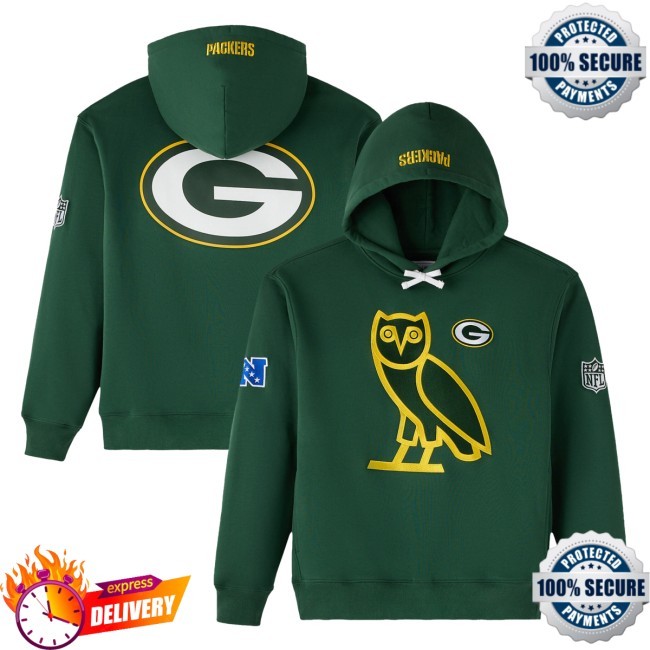 Green Bay Packers OVO Icon Team Hoodie - Green Hoodie