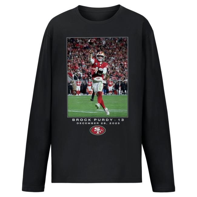 Brock Purdy Flash Week 17 NFL Football Graphic Tee by San Francisco 49ers