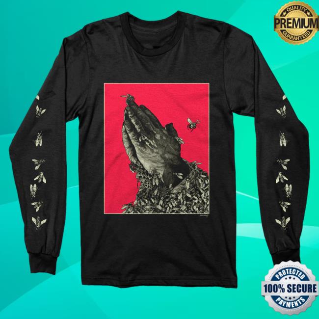 Deathwishinc Richey Beckett Merch "Worker Bees" Black Long Sleeve T Shirt