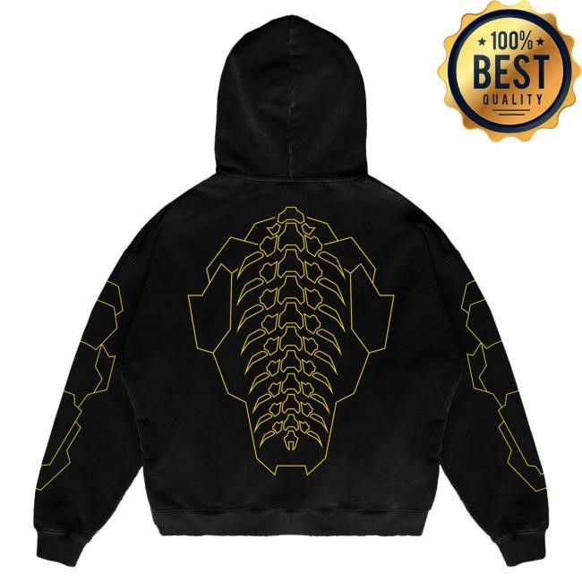 Graphic Mastery Cloudeelle Cyberspine Yellow Hoodie Piece