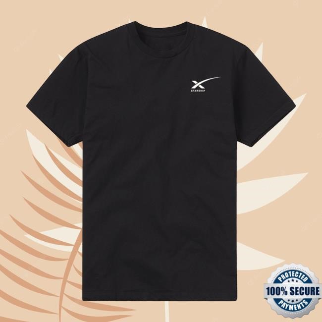 Official Spacex Store Merch Unisex Starship Test Flight Short Sleeve Shirt