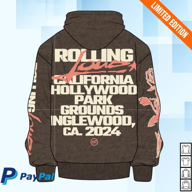 RL LA 24 Flare French Terry New Hoodie Rolling Loud Shop