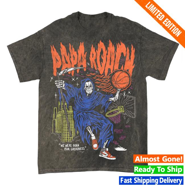 Papa Roach Merch Shop Dunk Madness Shirt (Mineral Black)