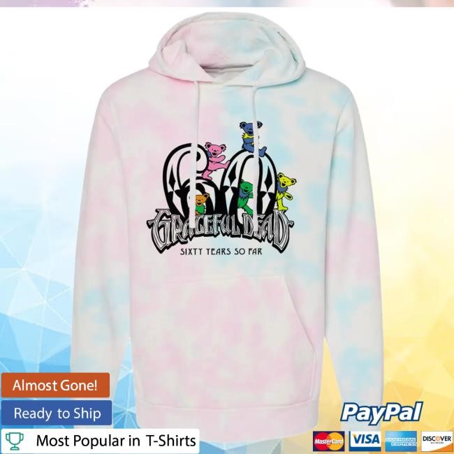 Grateful Dead Diamond 60 Bears Tie-Dye Hoody | Grateful Dead Merch Store Official