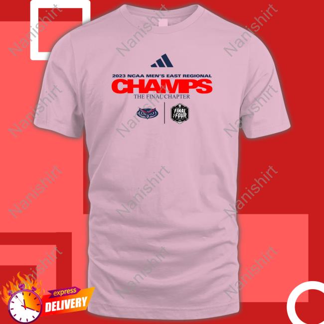FAU Owls 2023 Final Four Regional Champions Locker Room T-Shirt