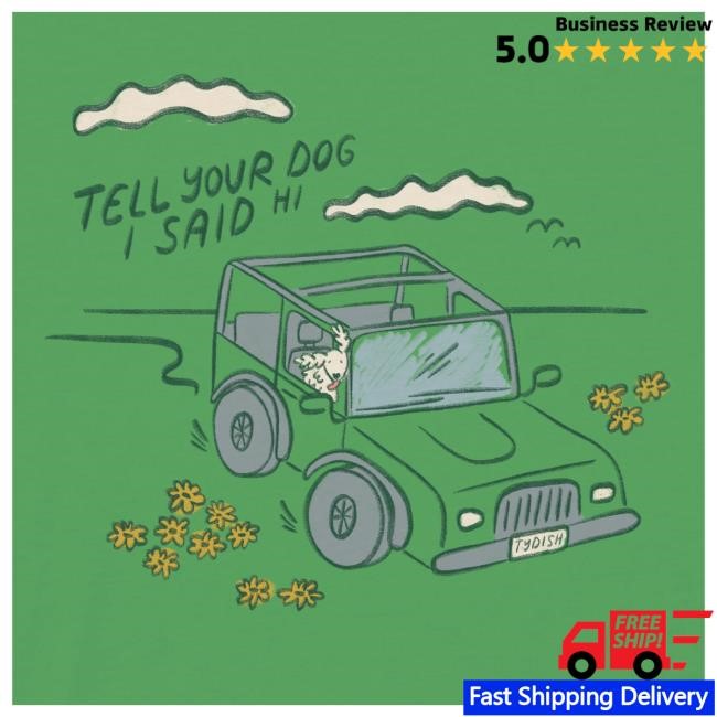 Official We Rate Dogs Merch Adventure Shirt - Jade Green