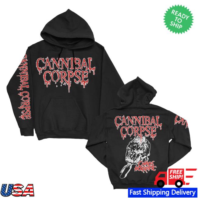 Kings Road Merch Store | Ice Pick Sweartshirt - Cannibal Corpse Chaos Horrific | Official Kings Road Clothing Shop Apparel Kingsroad