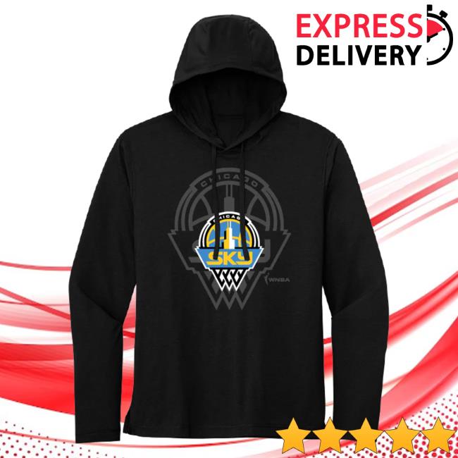Official Chicago Sky Merch Store Sky Mirror Logo Hoodies Chicago Sky Apparel Shop ChicagoSky