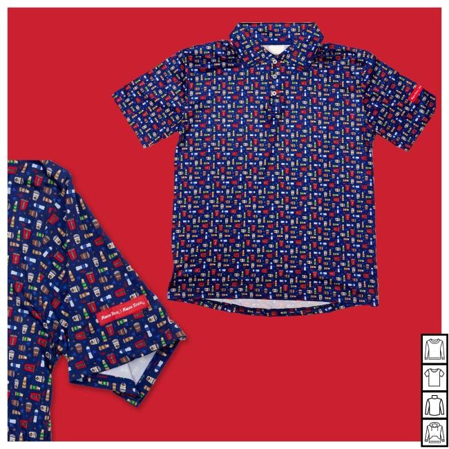 Official Kwik Trip / Kwik Star Merch Store | Kt Men's Mini Pattern Polo Essential T Shirt Kwiktripmerch Clothing Shop Kwik Trip / Kwik Star