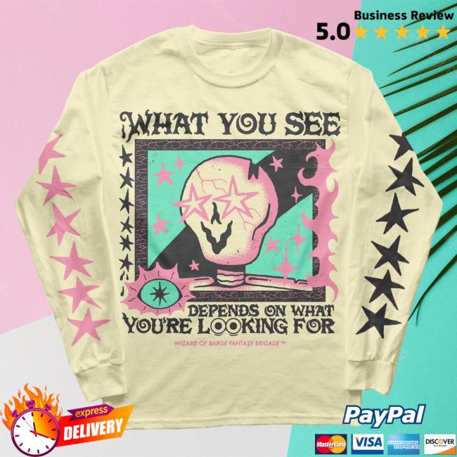 Official Wizard Of Barge What You See Long Sleeve Tee Shirt Wizardofbarge