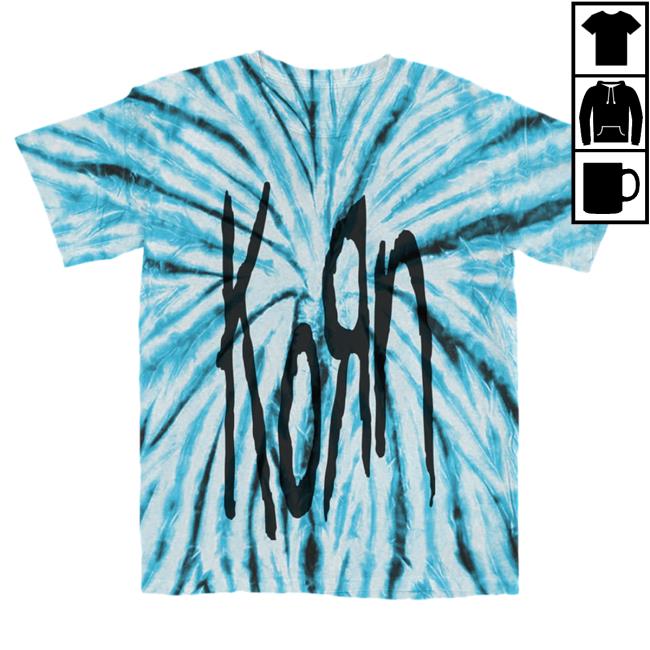 Official Korn Web Summer Sky Tie Dye Tees