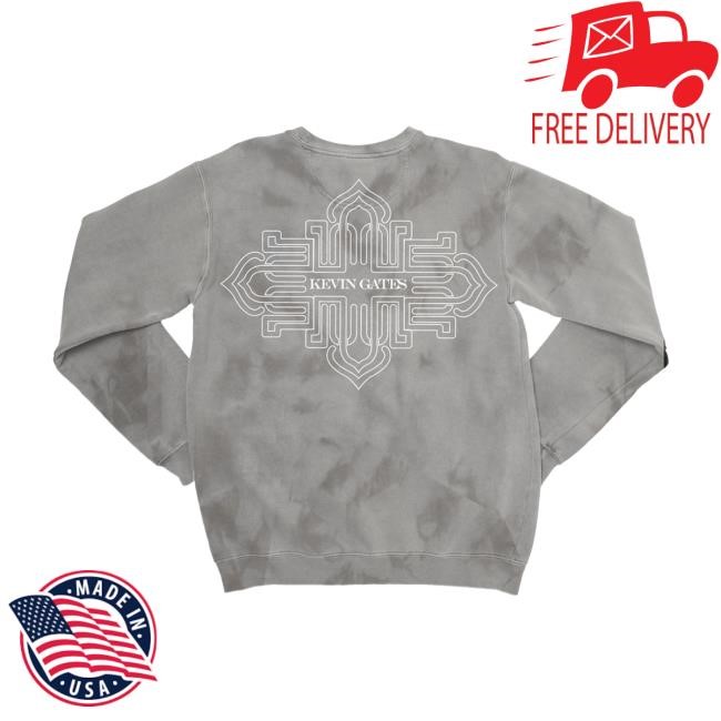 Kevin Gates Merch Logo Crystal Wash Crewneck | Kevin Gates Official Store