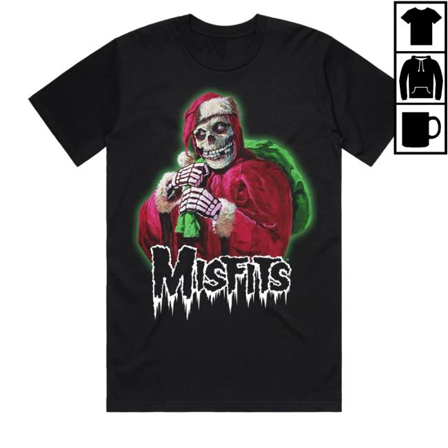 Official Misfits Merch Misfits Holiday Fiend Black Long Sleeve Shirt