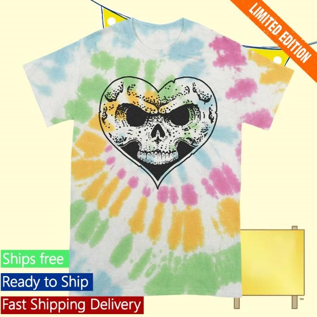 Alexisonfire Heartskull Tie Dye Tee Alexisonfire Merch