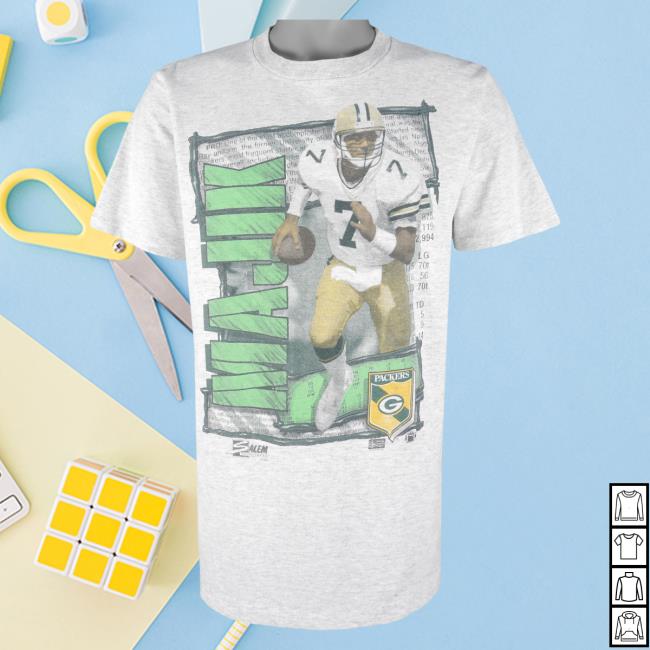 Official Vintage Club Clothing (Salem) - Green Bay Packers Don Majik No. 7 New Shirt 1990 Large