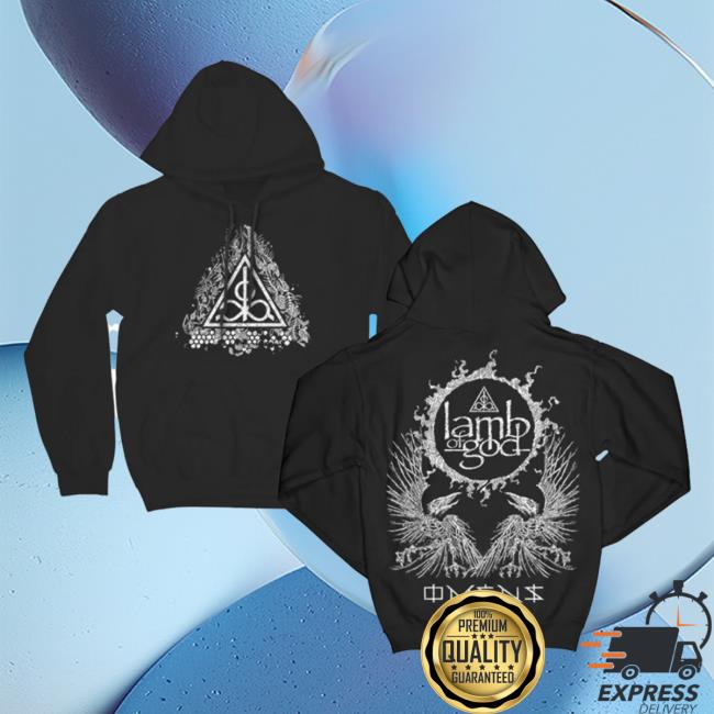 Official Lamb Of God Merch Store Shop Omens Skeleton Eagle Crew neck Lambofgod