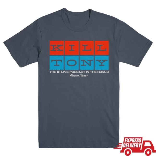 Comedy venue merch Kill Tony Squares T-Shirt for pit lineups