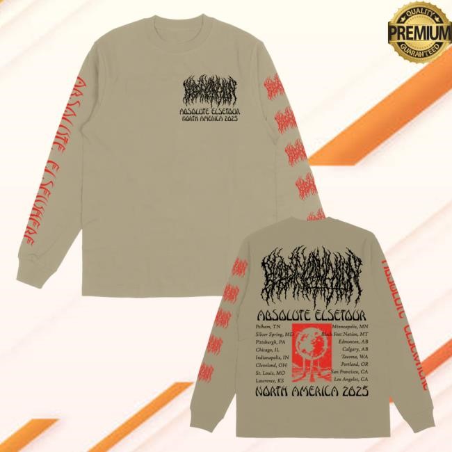 Absolute Elsetour Summer 2025 Long Sleeve T-Shirt (Sand) | Blood Incantation Merch Official