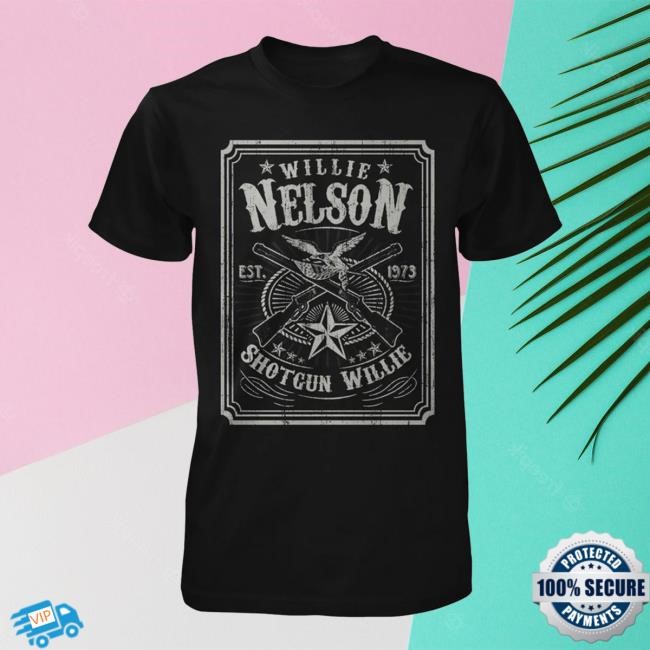 Willie Nelson - Official Retro Shotgun Willie Nelson Shirt Willie Nelson Merch