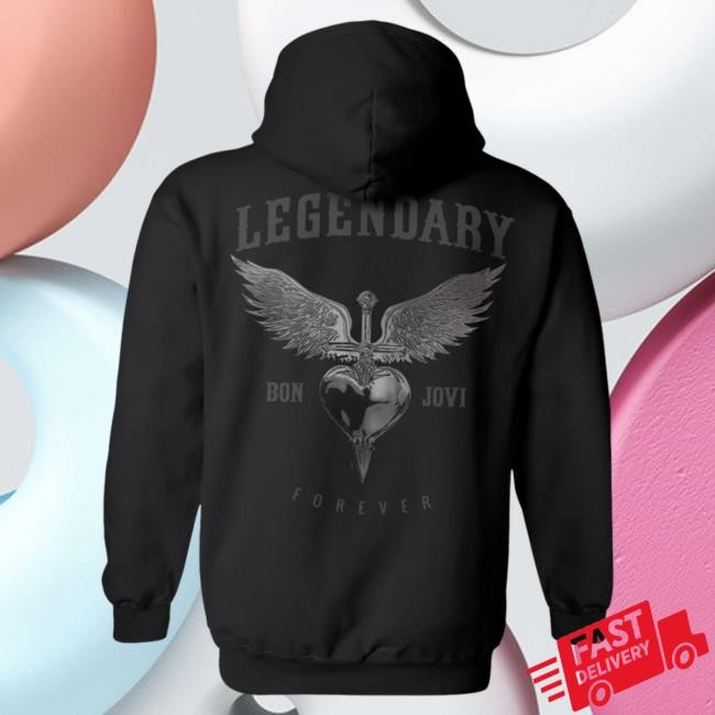 Official Bon Jovi Merch Shop Legendary LS Hoodie