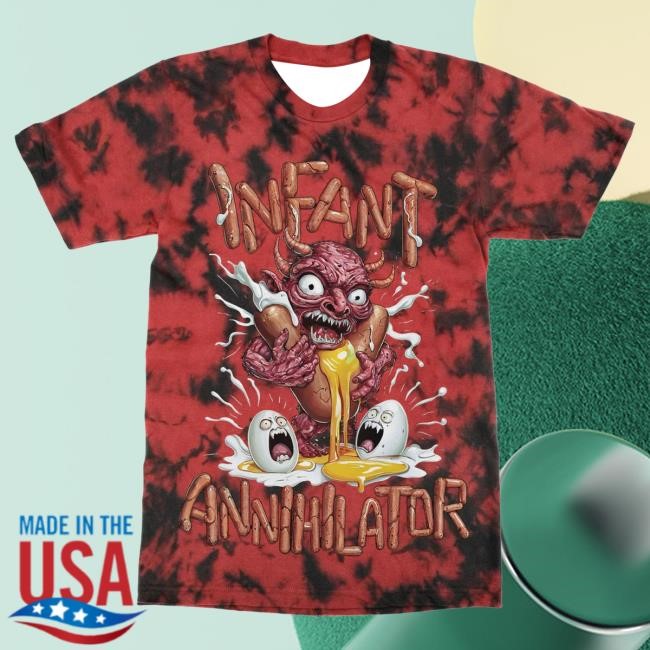 Official Indie Merch Store Shop Infant Annihilator Meat Demon Shirt New Bloody Mess IndieMerchStore