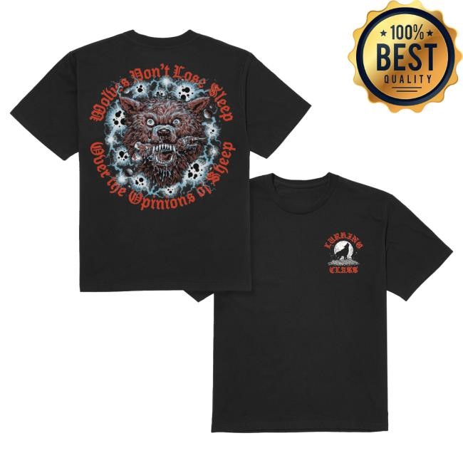 Official Lurking Class Clothing Merch Shop Stikker Wolf T Shirt - Black LurkingClass