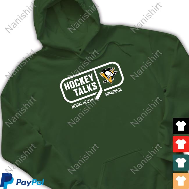 Official Hockey Talks Mental Health Awareness Pittsburgh T Shirt Hockey Talks Mental Health Awareness Pittsburgh Sweatshirt