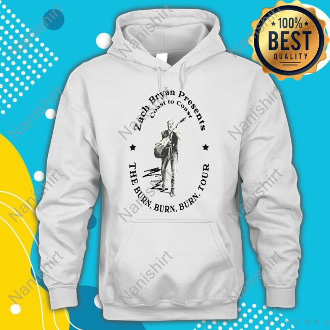 Official Zach Bryan Shop Coast To Coast Burn Burn Burn Tour T Shirts
