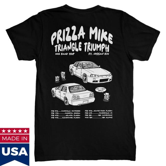 Official PrizzaMike Merch Triangle Triumph Tour Top Shirt