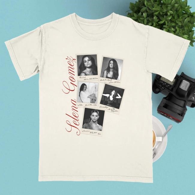Selena Gomez Merch Store Revival Polaroid Shirts
