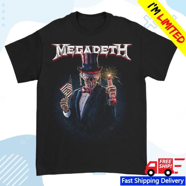 Patriotic Vic T-Shirts Official Megadeth Merch Store