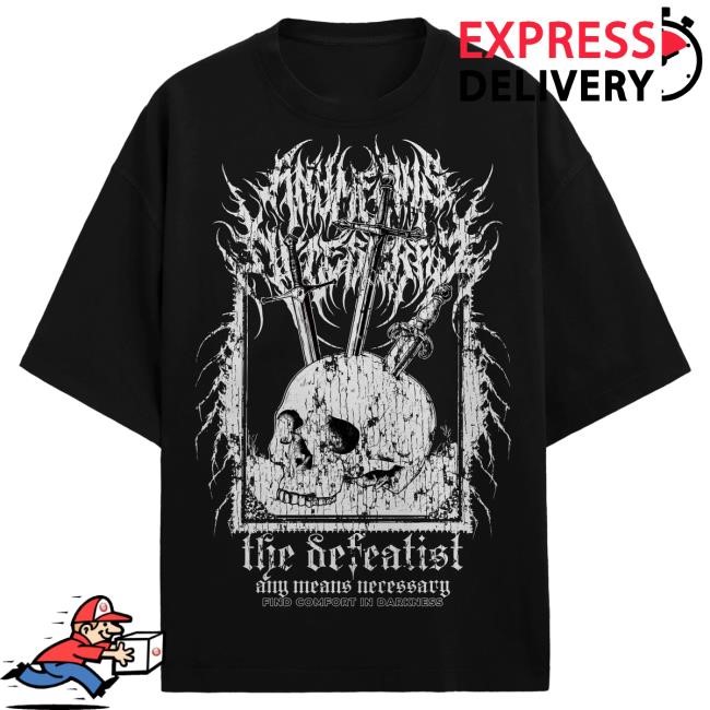 Official Any Means Necessary Store Defeatist Pullover Hoodie